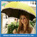 Fábrica de fábrica de moda regalo promocional dom plegable y paraguas de lluvia